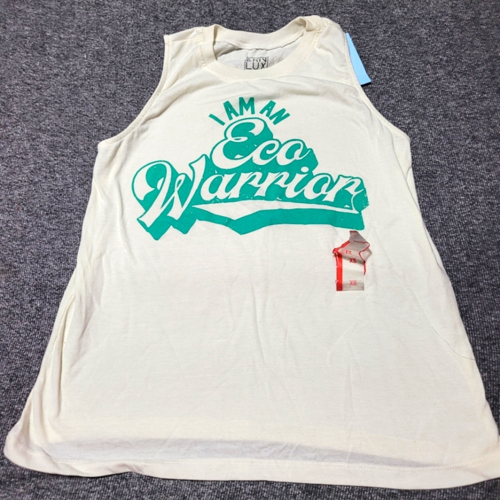 New Tank Top~Tee Shirt~I Am An Eco-Warrior~XS